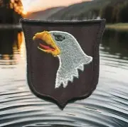 Color 101st Airborne Eagle Shield Badge Patch Fits For VELCRO® BRAND Loop Fasten