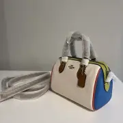 NWT Coach Mini Rowan Leather Crossbody In Colorblock CK455