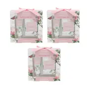 3x 2pc Gibson Gifts Redoute Rose Cream & Soap Moisturiser Lotion Hand Care Set