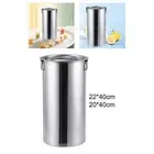 Stainless Steel Bucket with Lid Storage Container with Handle Milk Can Ice