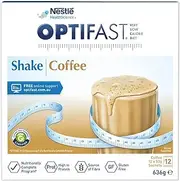 Nestle Optifast VLCD Coffee Flavour Shake Sachets 53 g x 12 Pack