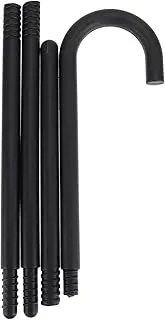 HONMEET Halloween Cosplay Crutch Prop Black Frame Photo Prop for Parties Lightweight Sturdy Magician Crutch