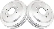 TRQ Rear Brake Drum Pair Set Compatible with 2005-2011 Chevy Aveo / 2006-2011 Chevy Aveo 5/2007-2010 Pontiac G3 / 2013-2019 Chevy Spark / 2005-2008 Pontiac Wave