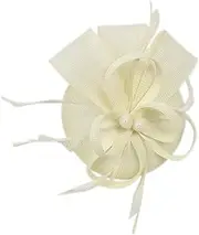 [Vseutiac] Women's Feather Headpiece for Events And Celebrations, White
