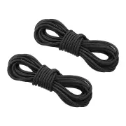 2pcs Archery D Loop Rope 10 FT, Bow String Release Nock Wire Nocking Loop, Black