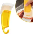 Pot and Pan Dish Scraper, Silicone Spatula, Dish Bowl Scraper Pot Cleaning Tool