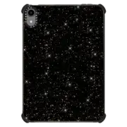 iPad mini (6th gen) iPad Impact Case Luxury black glam gold glitter abstract confetti pattern