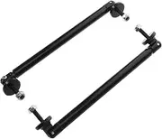 Mobestech 1 Pair Aluminum Alloy Front Bumper Splitter Tie Rod Bar Extendable Length Auto Modification Front Bumper Support