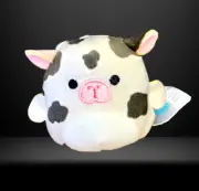 Squishmallows KONA The Sea Cow 2.5" Plush MicroMallow White Cow Black Spots, NEW