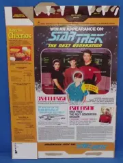 Star Trek The Next Generation Cheerios Cereal Box Flat Enterprise Offer