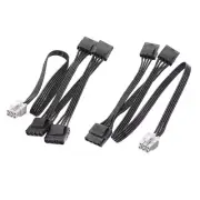 6pin to PCIE Modular Cable Molex 4PIN D Type Cord For LEADEX G650