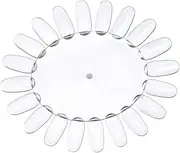 Baluue Nail Polish Display Wheel 20pc Nails Nail Art Display Board for Salon Home