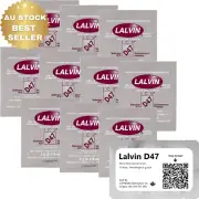 Lalvin D47 Wine Yeast 10 Pack 5g Sachets Homebrew Cider Mead Kombucha