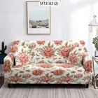 Retro Style Living Room Sofa Cover Floral Rose Decorative Home Protection Case