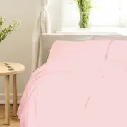 Royal Comfort Balmain Bed Sheet Set/2x Pillowcases 1000TC Bamboo Cotton Blush