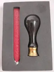 Makers Matk Bourbon Whiskey Seal Stamp Kit Sealing Wax and Metal Stamp Set