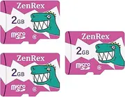 ZenRex 2GB Pack of 1, 3 Count Micro SD C6 Memory Card for Camera Tablet Smartphone with Adapter