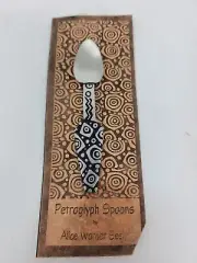 Petroglyph Spoon by Alice Warder Seely Lead Free Pewter Broadway Boogie 4"