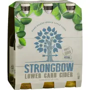 Strongbow Apple Cider Dry Low Carb Bottles 355ml x6 Pack