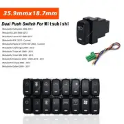 Push Button AUTO Switch For Mitsubishi w/LED Indicator Lights 4-Pole