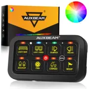 Auxbeam 8 Gang Switch Panel RB80 On-off Toggle Momentary Pulsed RGB for Car Boat (for: Jeep)