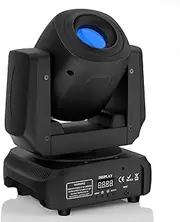 Rtktoup 100W Moving Head LED DMX DJ Spotlight RGBW 3 Prism Light Effect 8 Colours 8 Gobos Stage Light for Disco Bars Dance Floor House Parties Headlight