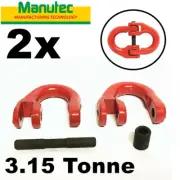 Trailer 2x Butterfly Clips Chain Hammerlock Connector 3.15 Tonne Rated SB