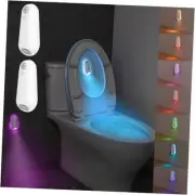 Toilet Light Motion Sensor, 8 Colors Changing Toilet Night Light for Bathroom