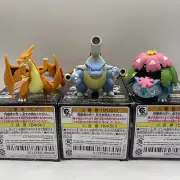 3 Pcs Set Takara Tomy Mega Charizard Blastoise Venusaur Figure Movable Parts PVC
