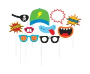 Boy Photo Booth Props 10 Pack