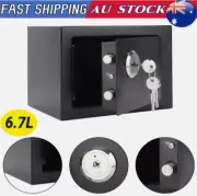 6.7L Box Safe Fireproof Security Lock Home Money Waterproof Jewelry Cash Key NEW