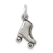 Sterling Silver Antiqued Roller-Skate Charm