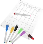 Homoyoyo 1 Dry Erase Board Weekly Planner for Fridge Scheduler with Markers Reusable Memo Board for Daily Organization and Meal Planning