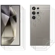 3 Set Tempered Glass Screen Protector for Samsung Galaxy S24 ULTRA Front and Back Soft Film