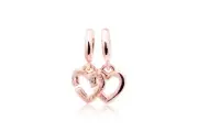 Pandora Linked Sister Hearts Split Dangle Charm 789538C01