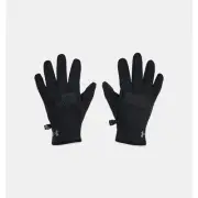 Under Armour Boys' Storm Fleece Lined Gloves Black:Pitch Gray Small NWT