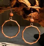 3” Bronze-tone Earring Set Bohemian Retro Drop Dangle Hook New Free Ship 7023