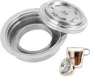 Reusable Stainless Steel Coffee Pods Adapter, Pod Converter Holder, Compatible with ENV135, GCA1, Next, DIY Your Coffee Flavor (150ml)