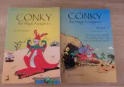 NEW CONKY THE MAGIC KANGAROO BOOK BUNDLE - 4 STORIES - KEN HOLMAN