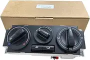 Air Conditioner Panel 377820045D Compatible for VW GOL SEVEIRO PARAT G3 G4 Climate Control Assy Rotating Button AC Switch 5 Pins(6pcs)