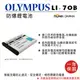 ROWA 樂華 FOR OLYMPUS LI-70B LI70B 電池 外銷日本 原廠充電器可用 全新 保固一年