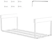 Shoe Storage Rack Expandable Shoe Rack Retractable Shoe Shelf Hanging Under Shelf Storage Rack Carbon Steel Under Shelf Shoe Rack Hanging Shoe Tray for Cabinet Shoe Cupboard Claumeng(White)
