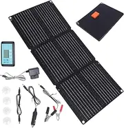 Solar Car Battery Charger - 200w Generator Battery Solar Charger,12-24v Automatic Foldable Waterproof Flexible Maintainer for Outdoor, Truck, Boat, Travel