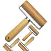 Small Rolling Pin Wooden Dough Roller Non-Stick Pizza Roller Dough Baker Roll...