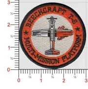 BEECHCRAFT T-6 MULTI MISSION PLATFORM EMBROIDERED HOOK & LOOP PATCH