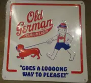 IRON CITY IC Old German square METAL TACKER SIGN craft beer brewery brewing B
