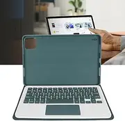 Keyboard Case for Pad 6 Pro, Lightweight Slim PU Stand Cover for 11 Inch 2023 Tablet with Magnetic Detachable Keyboard (Dark Green)