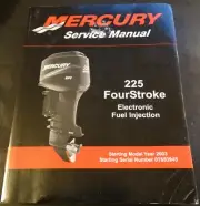 2003 MERCURY OUTBOARD 225 FOUR STROKE P/N 90-8M0047913 SERVICE MANUAL (433)