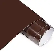 AHIJOY Heat Transfer Vinyl Brown HTV Vinyl 12" x 12ft Chacolate Brown Iron on Vinyl for T Shirts Hats Clothing Garment Fabric