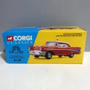 Vintage Corgi Diecast Centerville Chevrolet Fire Chief Car 51201 COA 1/43 Scale